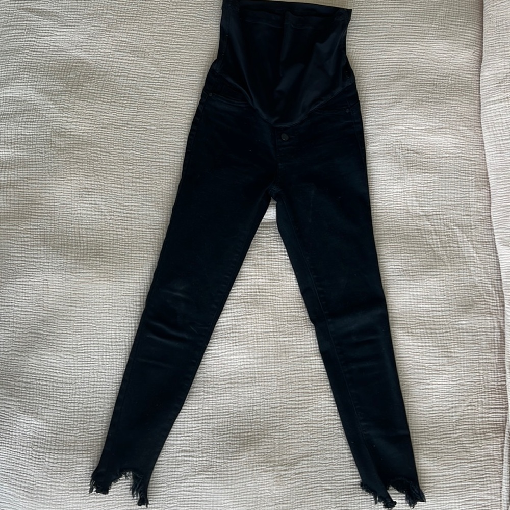 Pink blush maternity jeans